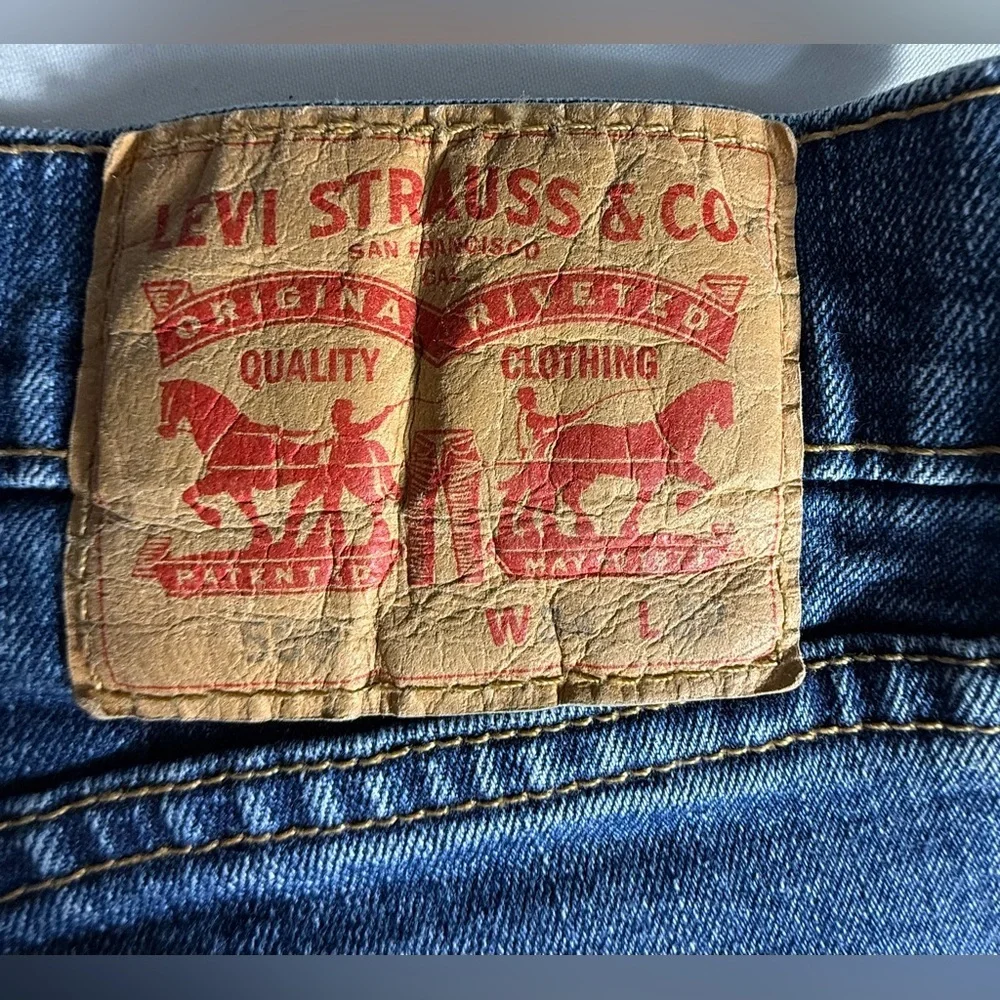 Levi's Men's Straight Jeans in Deep Blue
